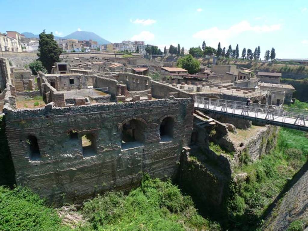 II.1 Herculaneum, June 2017. Looking north. Photo courtesy of Michael Binns.
The ramp that would have led to the beach can be seen, centre right.
