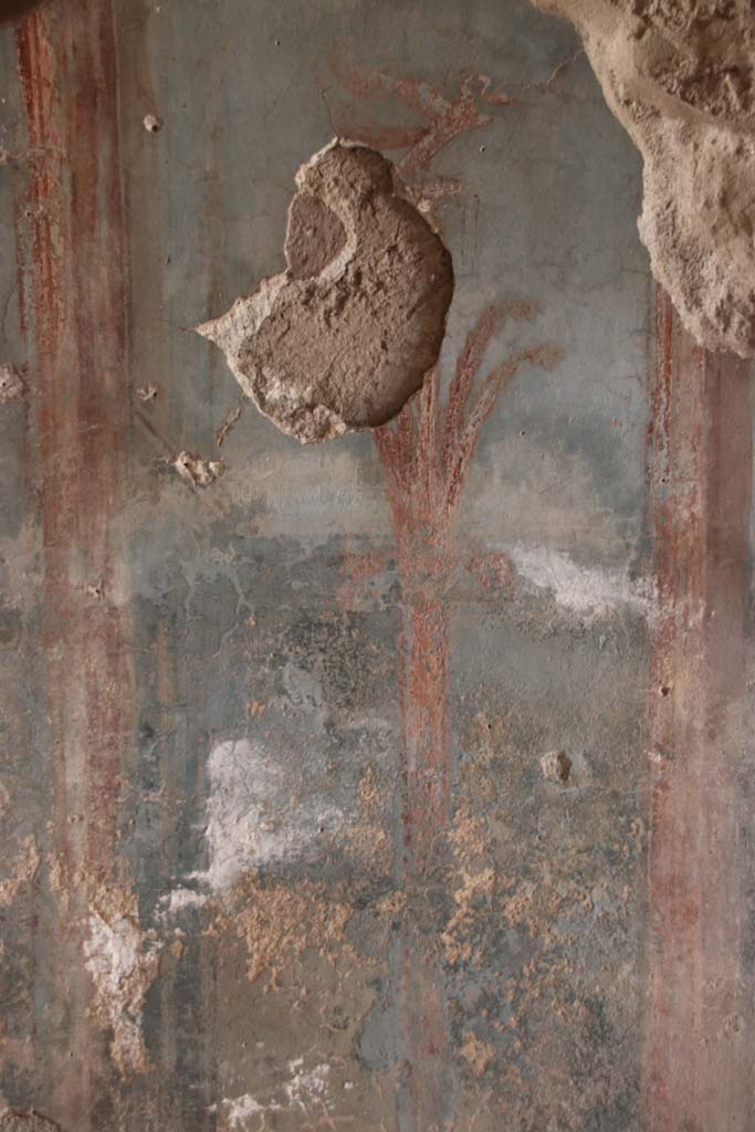 IV.4 Herculaneum. September 2017. Room 8, detail from south wall of oecus. 
Photo courtesy of Klaus Heese.
