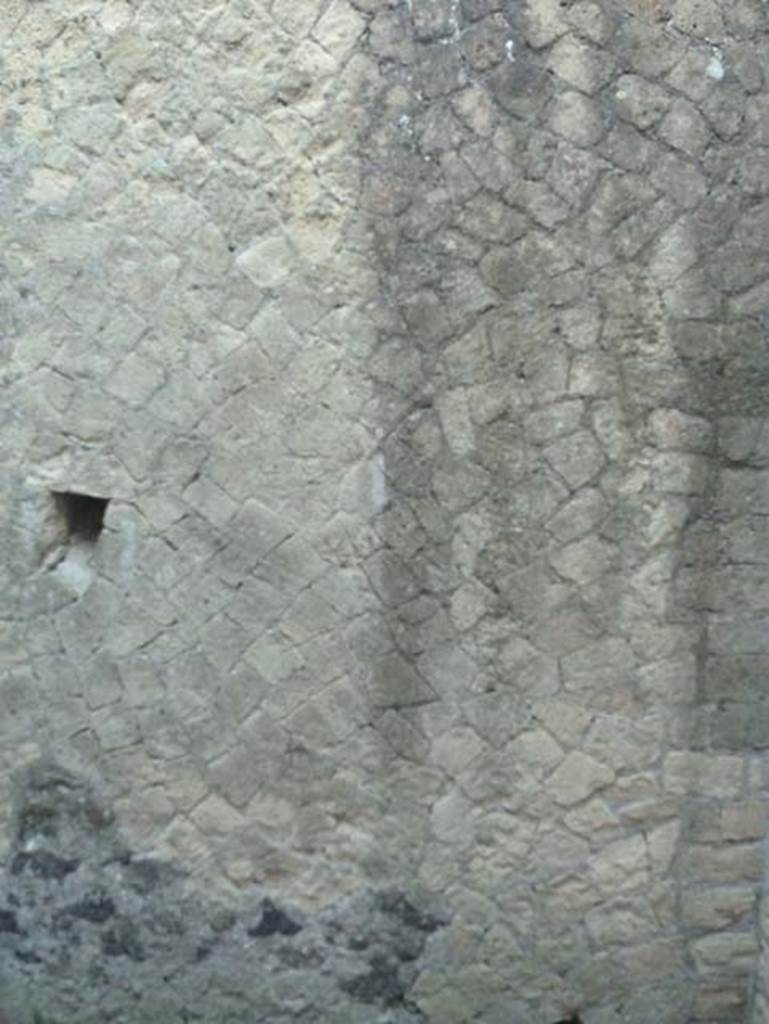 Ins. V 35, Herculaneum, September 2015. Room 5, east wall of cubiculum.