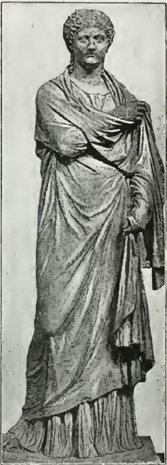 VII.16 Herculaneum. 1888. Sister of M. Nonius Balbus.
See Von Sybel, L., 1888. Weltgeschichte der Kunst bis zur Erbauung der Sophienkirche. Marburg: Elwert, taf. 208, p. 254.
