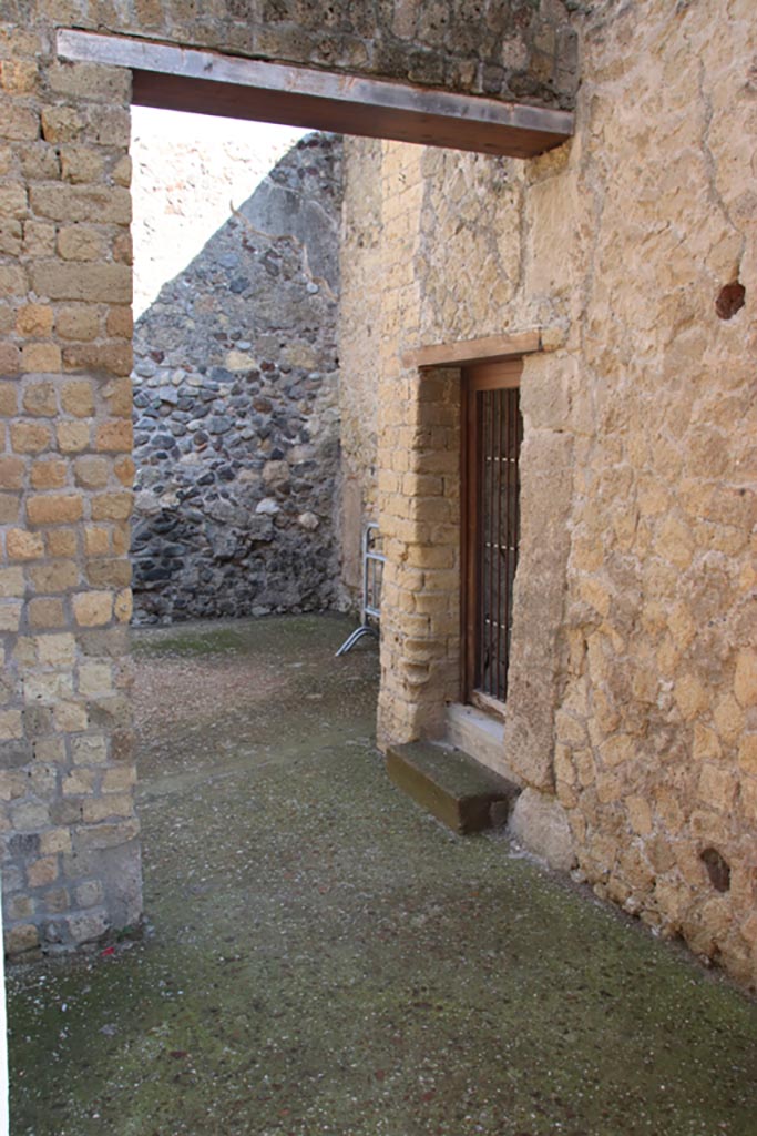 VII.18 Herculaneum, October 2022. 
Looking north through entrance doorway. Photo courtesy of Klaus Heese.
