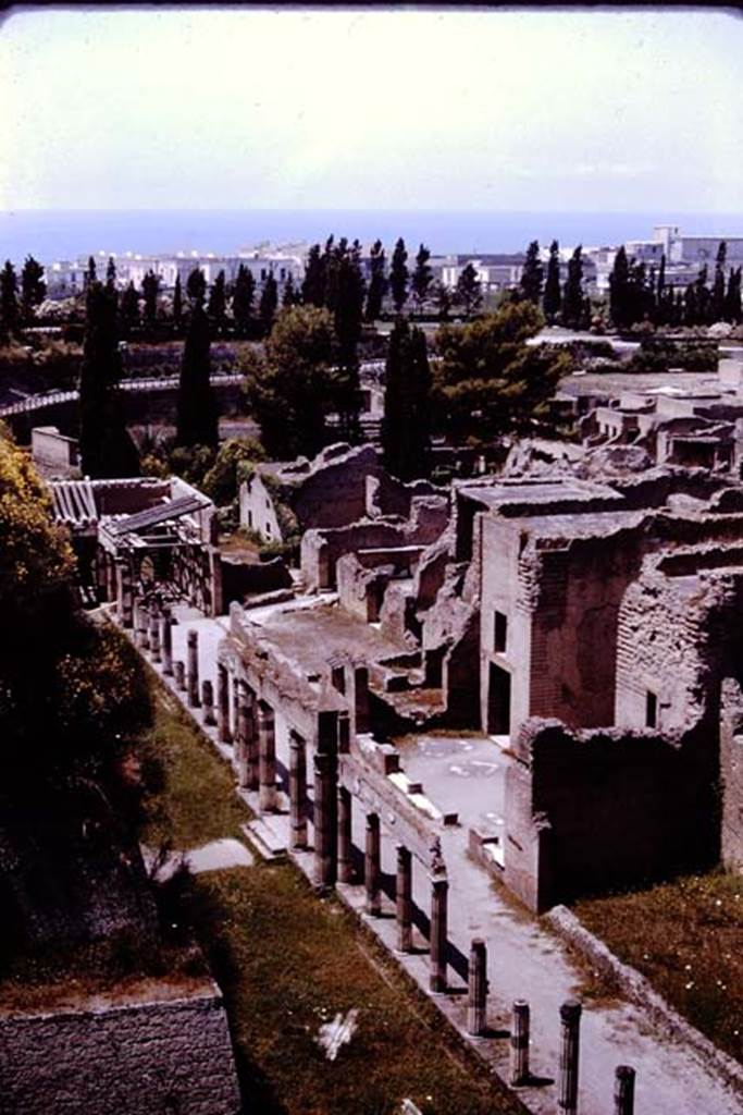 Ins. Or. II, Herculaneum. 1964. Looking down and west, from entrance ramp. Photo by Stanley A. Jashemski.
Source: The Wilhelmina and Stanley A. Jashemski archive in the University of Maryland Library, Special Collections (See collection page) and made available under the Creative Commons Attribution-Non Commercial License v.4. See Licence and use details. J64f1142
