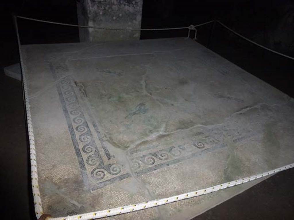 Ins. Orientalis II.4, Herculaneum, October 2012. A chunk of mosaic flooring. Photo courtesy of Michael Binns.