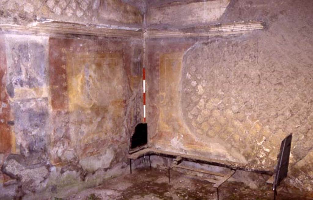Ins Or II, 09, Herculaneum. July 2001. Rear room, looking towards north-east corner. 
Photo courtesy of Nicolas Monteix.

