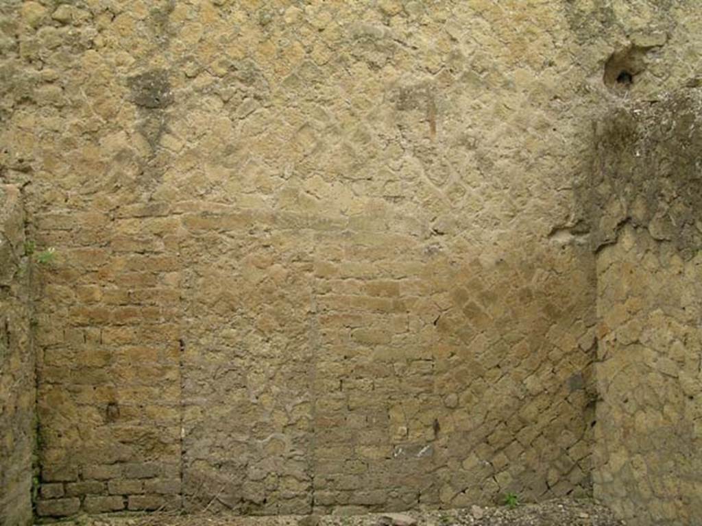 Ins Or II. 13, Herculaneum. June 2005. Blocked doorway in south wall of rear room. Photo courtesy of Nicolas Monteix.