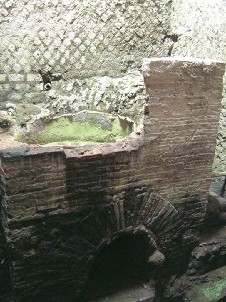 Suburban Baths, Herculaneum, May 2001. Praefurnium, or furnace room.
Photo courtesy of Current Archaeology.

