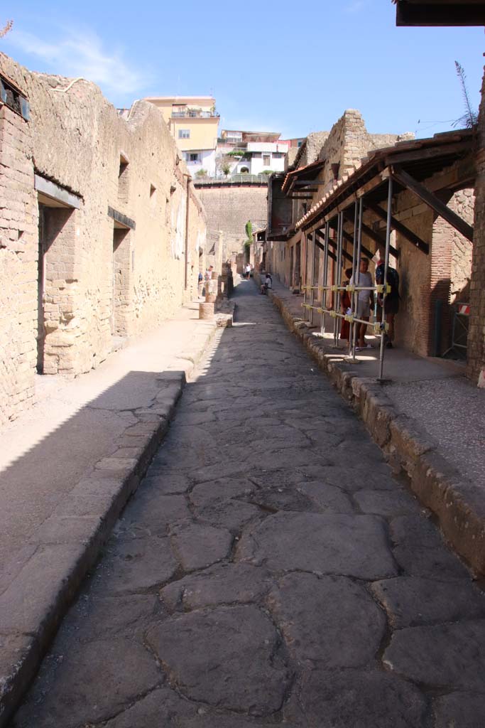 Cardo IV. Superiore, Herculaneum. September 2019. Looking north, from near V.2, on the right. 
Photo courtesy of Klaus Heese. 
