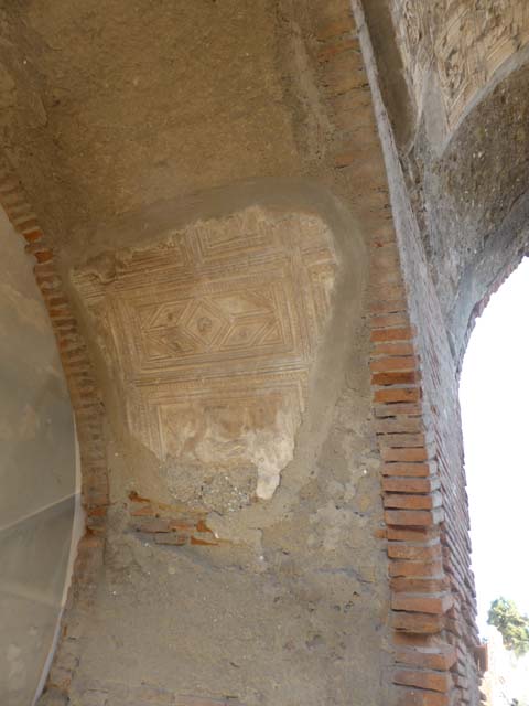 Herculaneum, September 2017. Looking north at ceiling of arch. Photo courtesy of Klaus Heese.