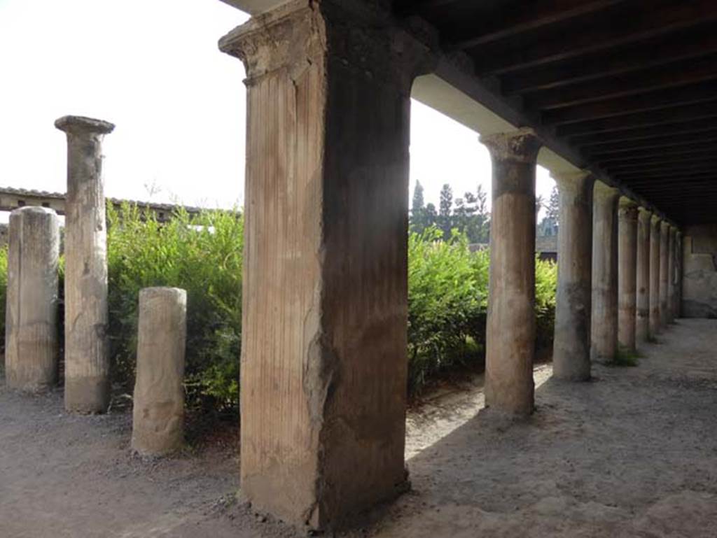 II.2 Herculaneum, October 2014. Looking south-east from west portico. Photo courtesy of Michael Binns.