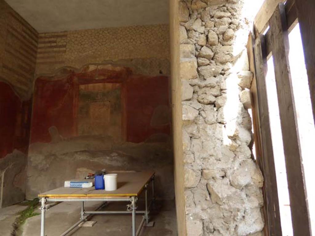 II.2 Herculaneum, October 2014. Looking towards north wall of large salon. Photo courtesy of Michael Binns.