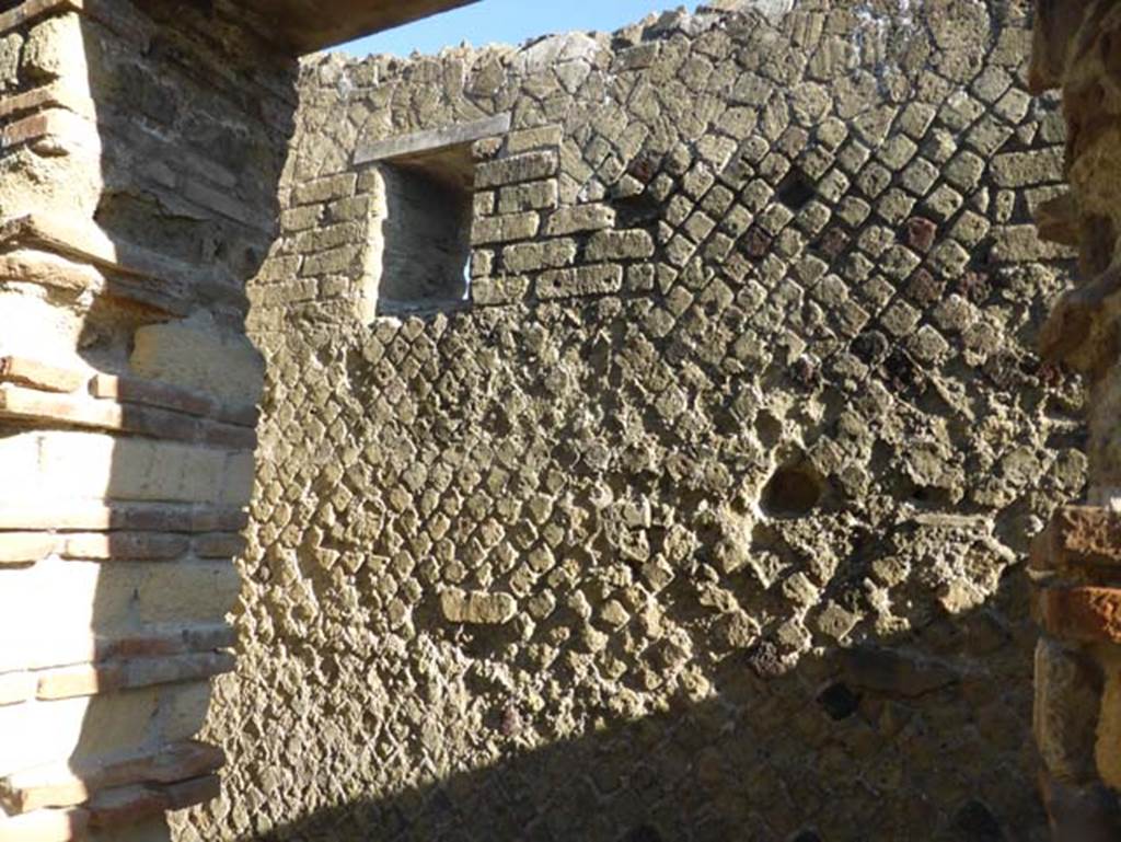 II.2 Herculaneum, September 2015. Second of five small rooms located on the east side of the peristyle probably used as a repository.