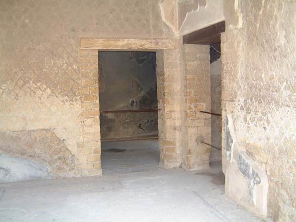 III.3 Herculaneum, May 2001. Looking towards doorways in south-east corner of room 17. Photo courtesy of Current Archaeology.

