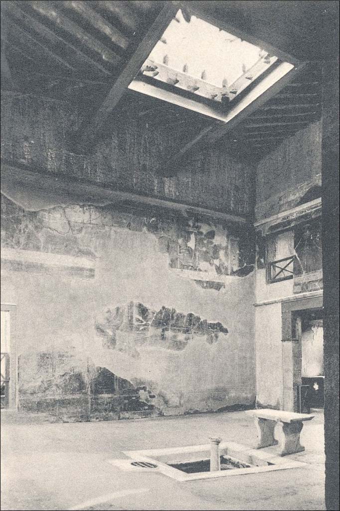 III.11 Herculaneum. Undated postcard entitled “Atrium di una casa signorile”.
Room 6, looking towards north wall with north-east corner. 
Photo courtesy of Peter Woods.
