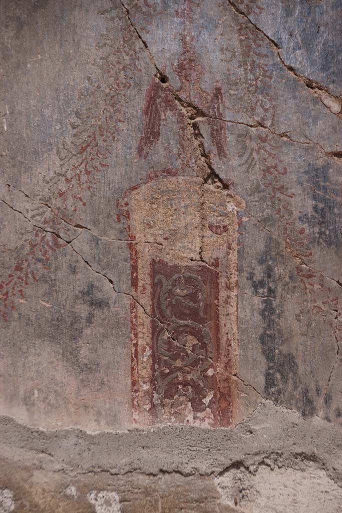 III.11 Herculaneum. October 2020. 
Room 6, detail of a further painted decoration from north wall on east side of doorway. Photo courtesy of Klaus Heese.
