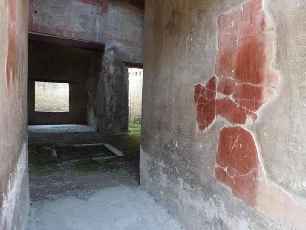 lll.16 Herculaneum, October 2012. Room 1, north wall of entrance corridor. Photo courtesy of Michael Binns.