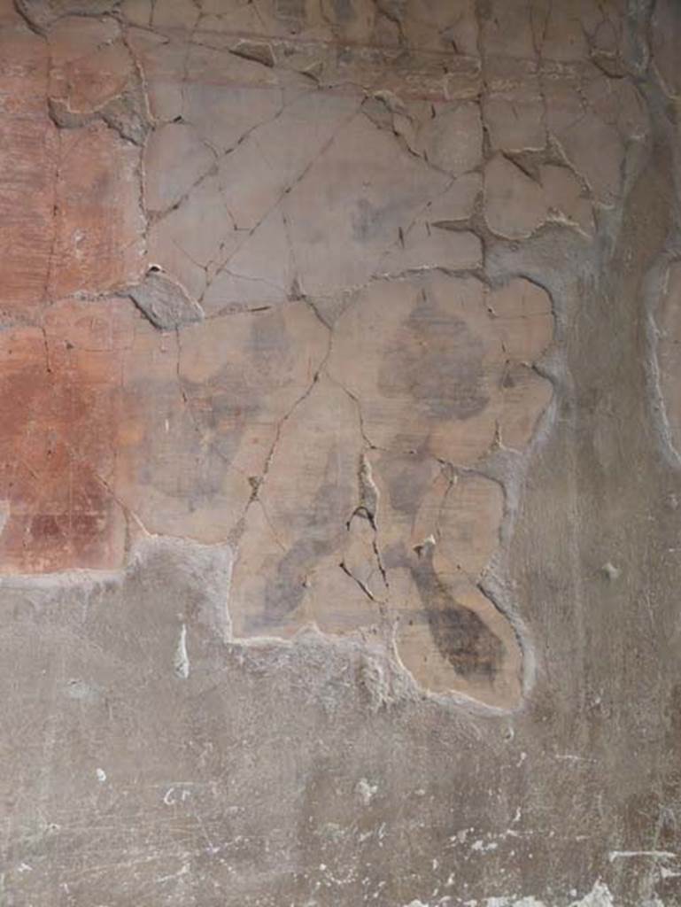 III 16, Herculaneum, October 2014. Room 1, detail of painted stucco on south wall. 
Photo courtesy of Michael Binns.
