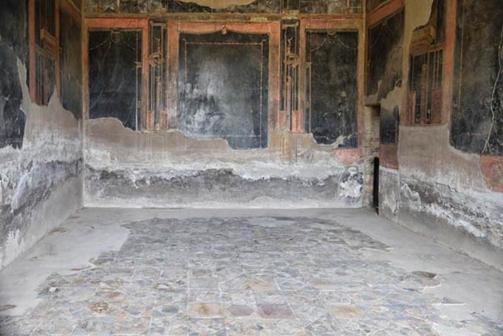 IV.21 Herculaneum, April 2018. Triclinium 5, looking towards north wall. Photo courtesy of Ian Lycett-King. 
Use is subject to Creative Commons Attribution-NonCommercial License v.4 International.

