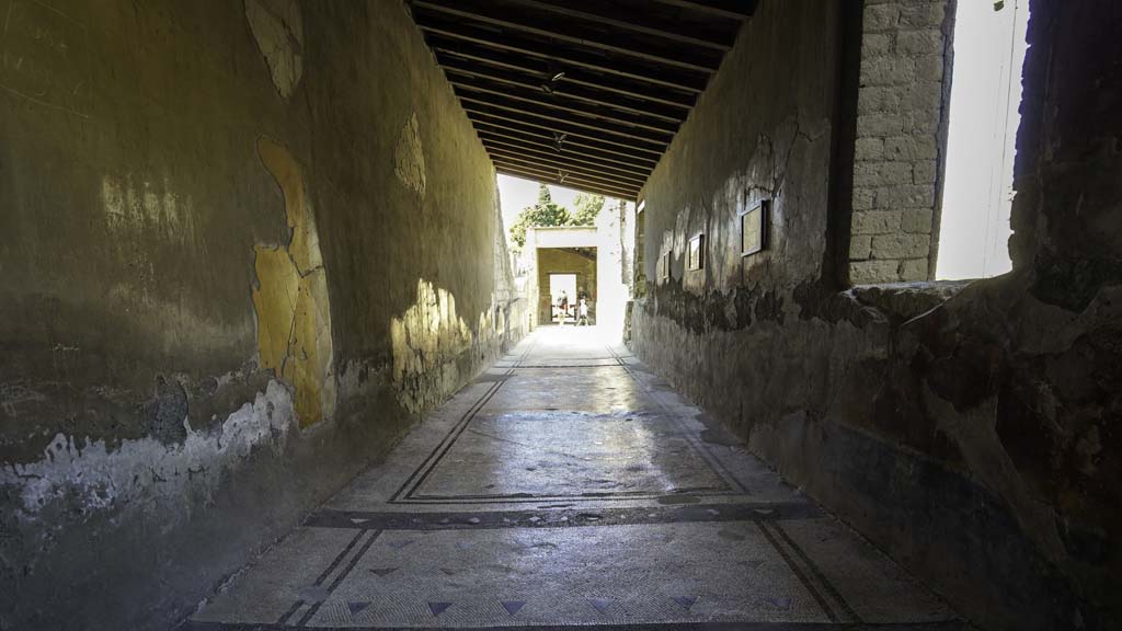 IV.21, Herculaneum. August 2021. Cryptoporticus 29, looking south along east portico. Photo courtesy of Robert Hanson.