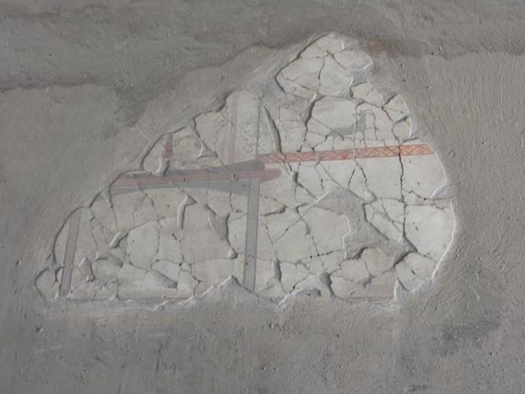 IV.21, Herculaneum. May 2018. Cryptoporticus 29, painted decoration from upper east wall.
Photo courtesy of Buzz Ferebee. 
