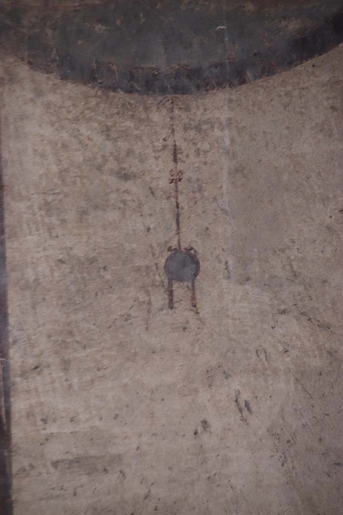 IV.21, Herculaneum. October 2020. 
Room 24, painted decoration from north end of upper west wall in atrium. Photo courtesy of Klaus Heese.  
