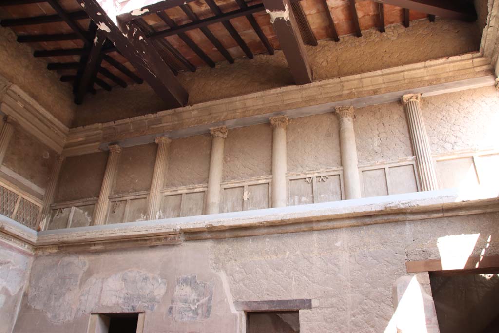 V.1 Herculaneum, September 2019. Looking towards upper north-west corner and north side of atrium. 
Photo courtesy of Klaus Heese.
