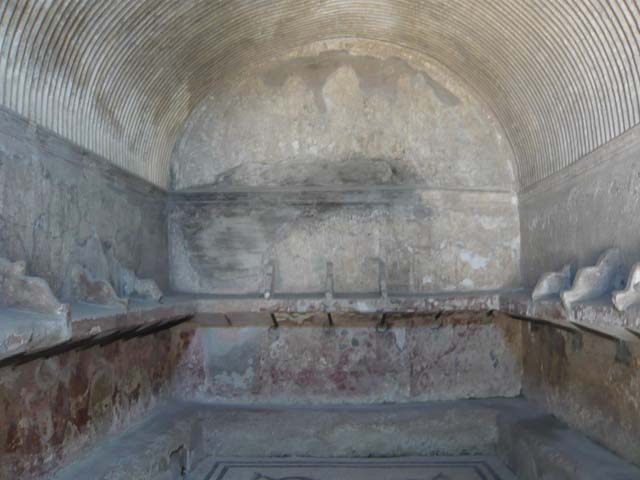 VI.8, Herculaneum. April 2007. Looking towards north wall of the changing room, or apodyterium.
Photo courtesy of Buzz Ferebee.

