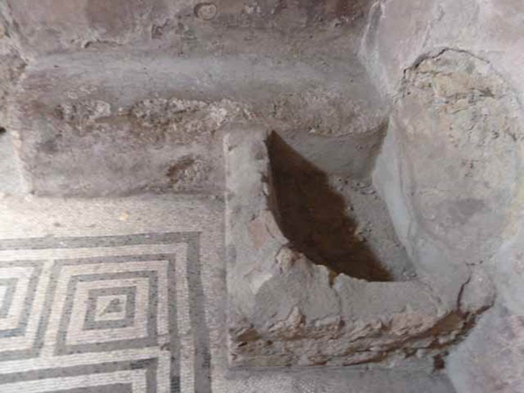 VI.8, Herculaneum. May 2010 Structure in north-west corner of tepidarium.

