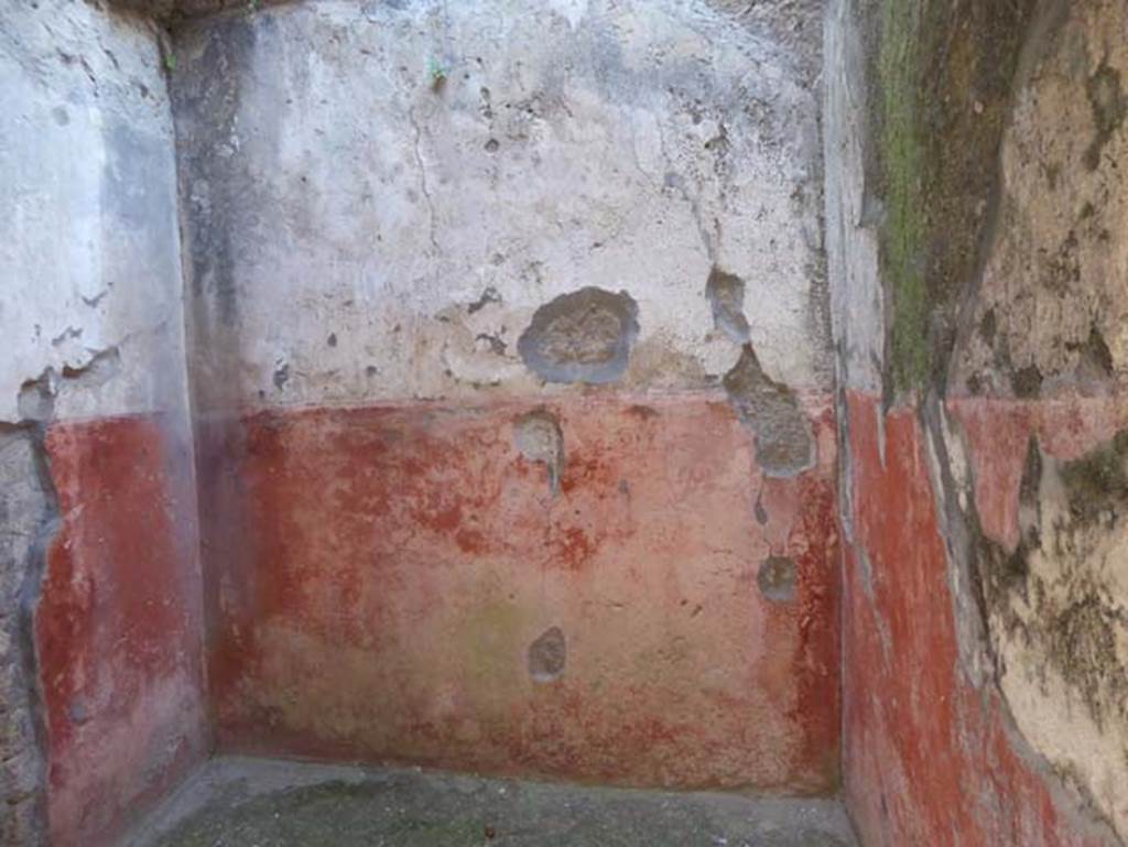 VI.9 Herculaneum, October 2014. West wall. Photo courtesy of Michael Binns.