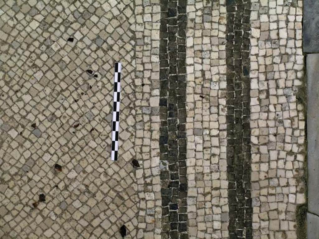 VI.17, Herculaneum. May 2004. Black and white mosaic flooring. Photo courtesy of Nicolas Monteix.