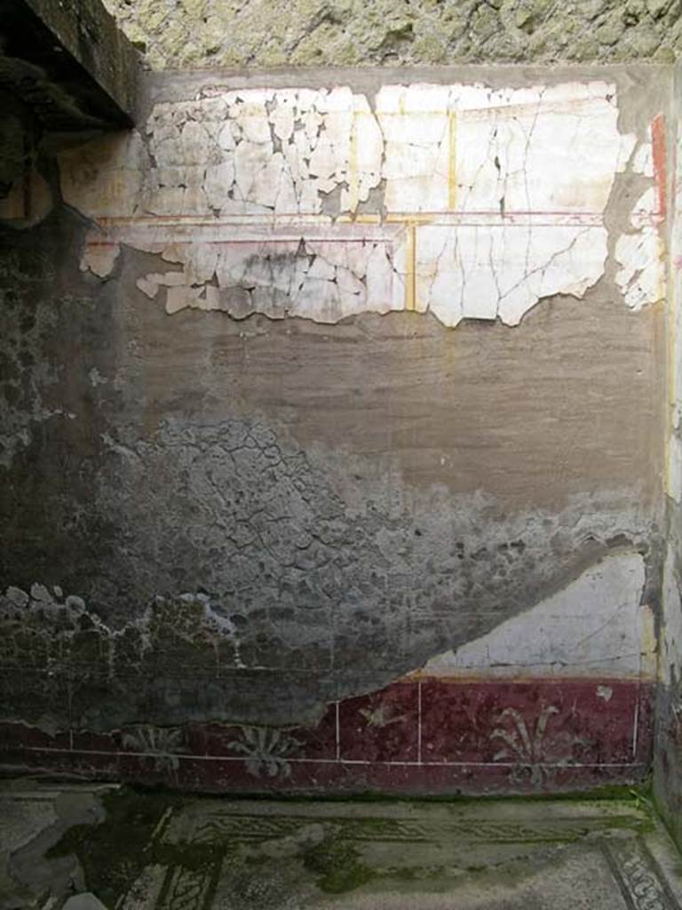 VI.17, Herculaneum. May 2004. Detail from east end of north wall. 
Photo courtesy of Nicolas Monteix.

