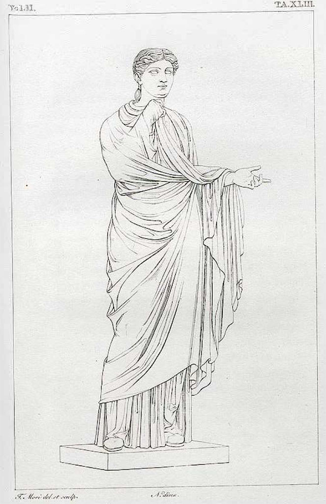 VII.16 Herculaneum. Found in 1739. Fourth of four sisters of M. Nonius ...