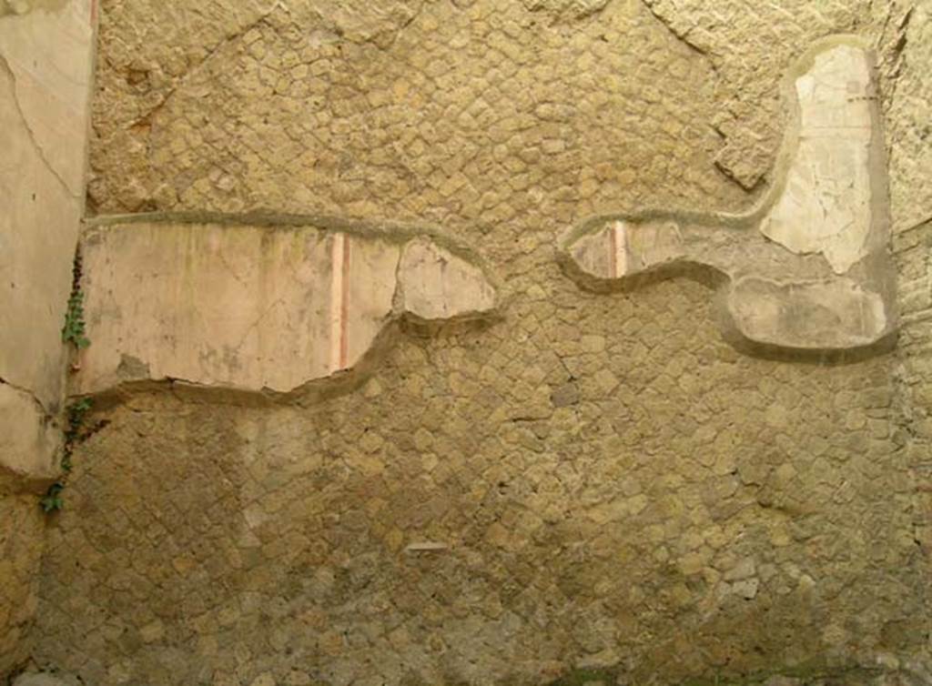 Ins Or II, 4, Herculaneum. December 2004. Room A, decoration on west wall. Photo courtesy of Nicolas Monteix.