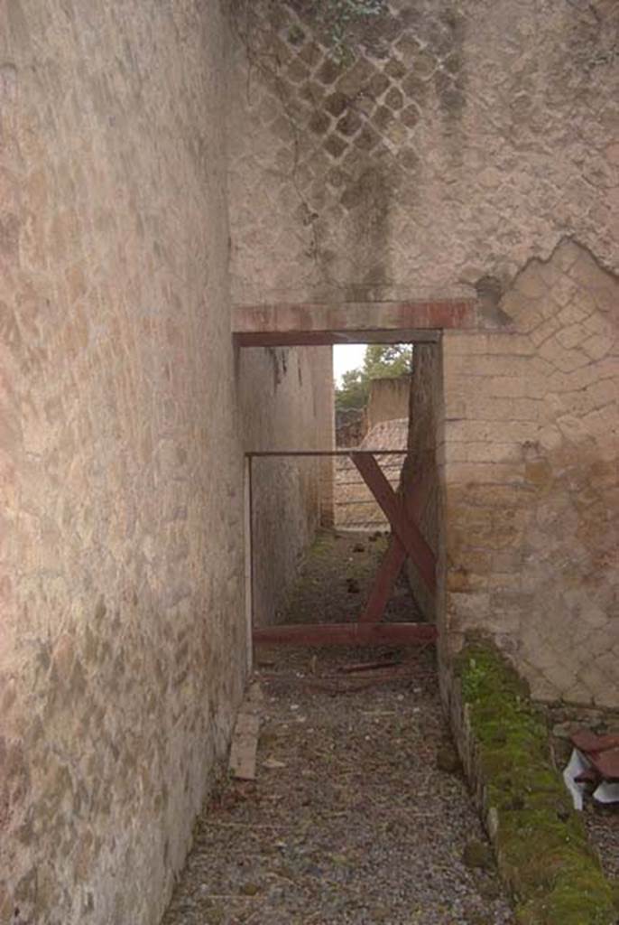 Ins. Orientalis II.7, Herculaneum. September 2015. Site of staircase to upper floors.

