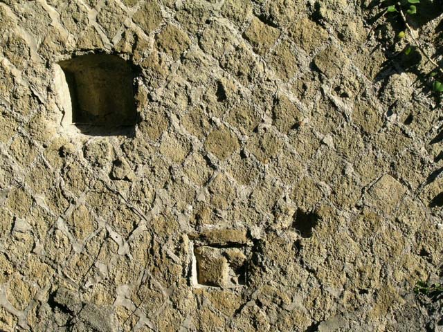 Ins. Orientalis II.10, Herculaneum. September 2015. Small recess in north wall of rear room.