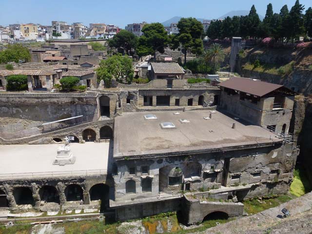 Herculaneum Town Walls, below terrace of Casa dei Cervi or House of the ...