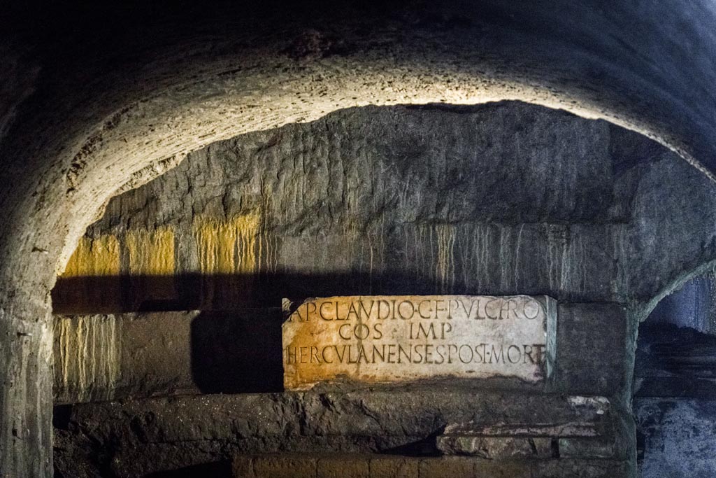 Plan Herculaneum 1700s Theatre Tunnels