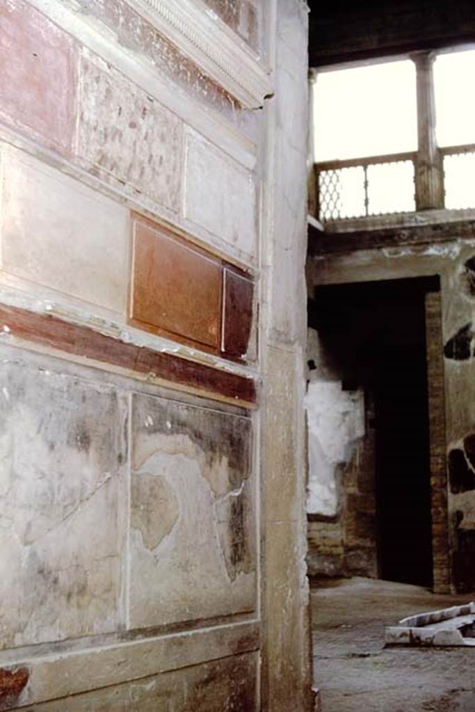 Ins V.1 Herculaneum, 1961. Photo by Stanley A. Jashemski.
Source: The Wilhelmina and Stanley A. Jashemski archive in the University of Maryland Library, Special Collections (See collection page) and made available under the Creative Commons Attribution-Non Commercial License v.4. See Licence and use details. J61f0587